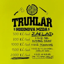 Hodinová mzda truhlář