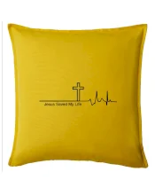 Jesus Saved My Life kříž ekg Jesus Saved My Life kříž ekg