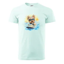 Yorkšírský teriér na vodním skútru