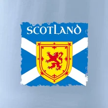 Skotská vlajka s erbem lva