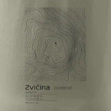 Zvičina - vrstevnice v obdélníku