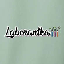 Laborantka a zkumavky