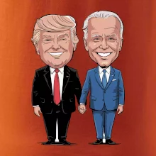 Trump a Biden - velký kamarádi