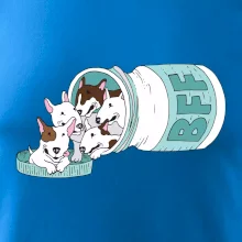 Bullterrier Friends Forever zelené (Pecka design)