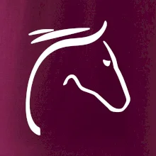 Kůň - hlava silueta