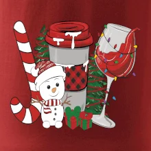 Vánoce, víno a sněhulák