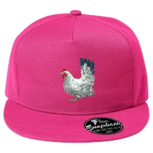 Slepice kreslená bílá