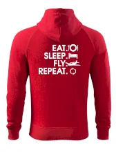 Eat sleep fly repeat