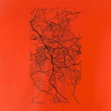 Černobílá mapa Liberec