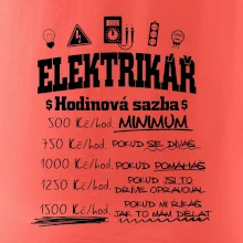 Elektrikář hodinová sazba