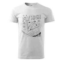 Černobílý skokan fly high