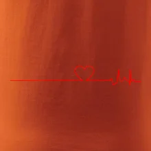 Poker EKG srdce červené