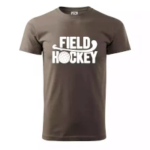 Field hockey míček a nápis
