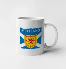 Skotská vlajka s erbem lva