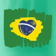 Brazílie vlajka srdce