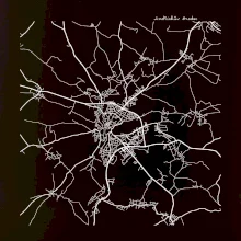 Černobílá mapa  Jindřichův Hradec (37701)