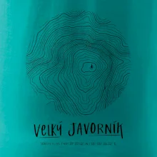 Velký Javorník - vrstevnice v kruhu
