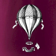 Horkovzdušný balón  kreslený