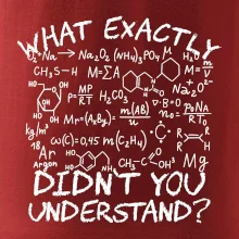 What exactly didnt you understand Chemistry