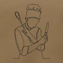 Kuchař jedním tahem