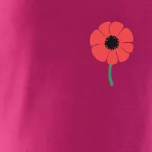 Vlčí mák ikonka na prsu