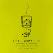 Listopadový klid whisky a štír linková kresba