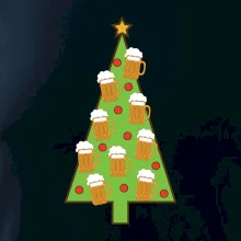 Nic více nepotřebuji - stromeček a pivo (Pecka design)