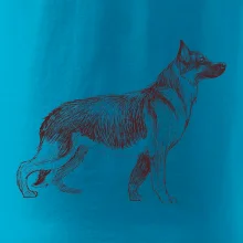 Německý ovčák -  kreslený skica