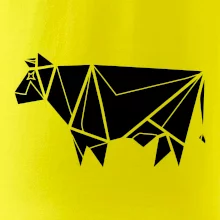 Origami kráva z boku