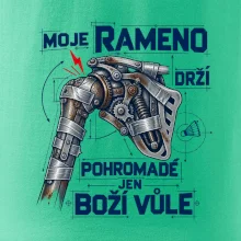 Badminton rameno drží boží vůle