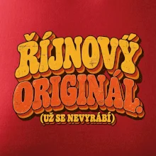Říjnový originál už se nevyrábí retro nápis