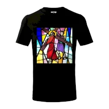 Vitráž - Ježíš a kříž