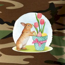 Velikonoční zajíček tulipány