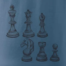 Šachové figurky kreslené