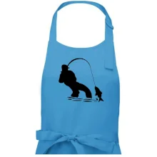 Rybář tahající rybu