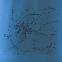 Černobílá mapa Cerhovice 267 61