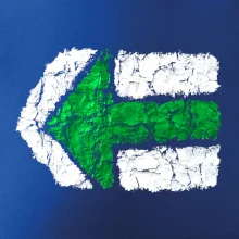 Párová turistická značka zelená