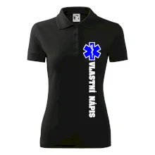 Hvězda života - vlastní nápis vpředu a vzadu