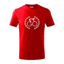 Logo cyklisty a řetěz