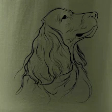 Anglický kokršpaněl černá kresba