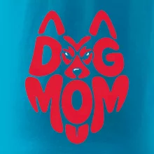 Dog mom nápis v hlavě