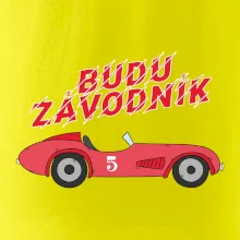 Budu závodník červené staré auto