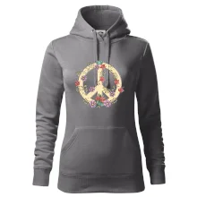 Peace symbol pískový