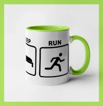 Eat sleep run čtverce