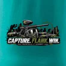 Taktika capture flank win paintball