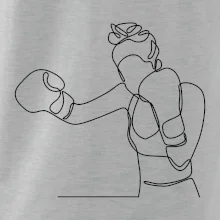 Žena boxerka jedním tahem