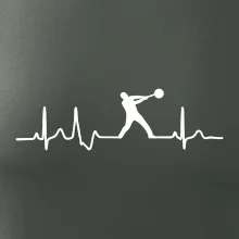 EKG hod kladivem muž