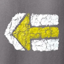 Párová turistická značka žlutá