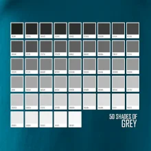50 barevných odstínů šedi