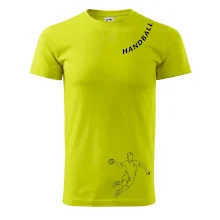 Handball nápis šikmo
